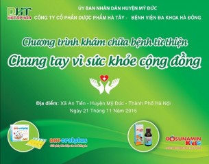 Ha Tay Pharmaceutical join hands for public health - Green loves to wind An Tien Commune, My Duc