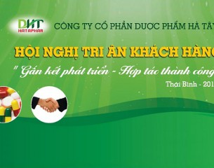 Công ty cổ phần dược phẩm Hà Tây tổ chức hội nghị tri ân khách hàng tại Thái Bình