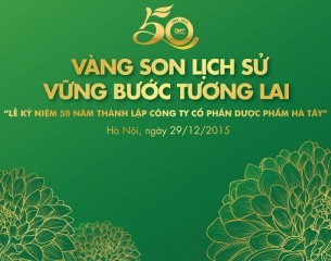 Lễ Kỷ niệm 50 năm thành lập Công ty cổ phần dược phẩm Hà Tây